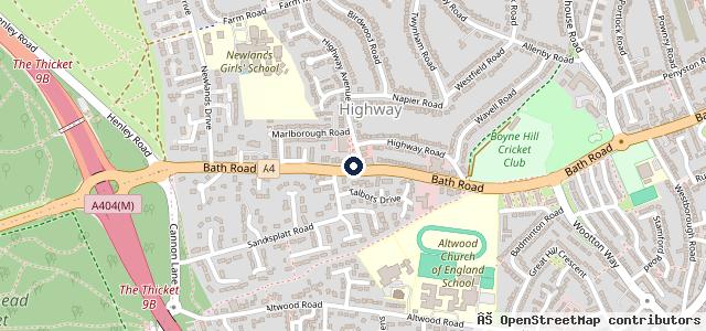 Map showing the location of Alfa Aid