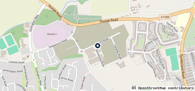 Map showing the location of Parsons Road Motors