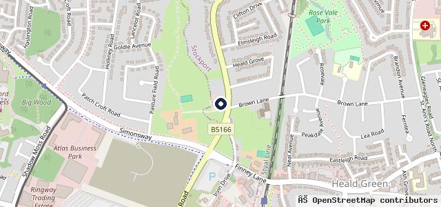 Map showing the location of Bosch Car Service - B. I. Appleton Ltd