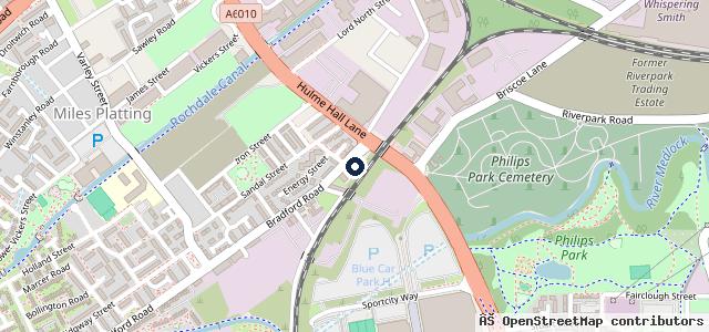 Map showing the location of Bentley House Garage – Accident car Repair Manchester – Auto Body painting