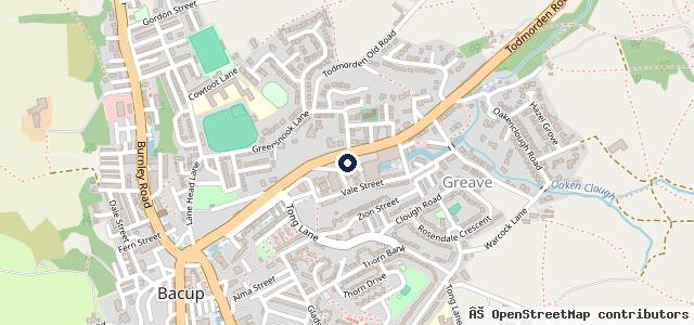 Map showing the location of Rossendale Classic & Performance