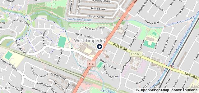 Map showing the location of RRG Toyota Altrincham