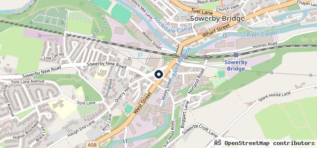 Map showing the location of Bridge Bodyshop