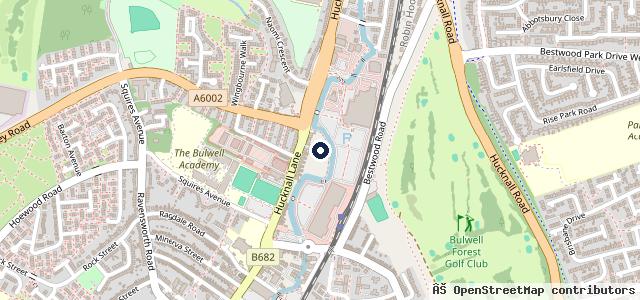 Map showing the location of Bridgeway Garage