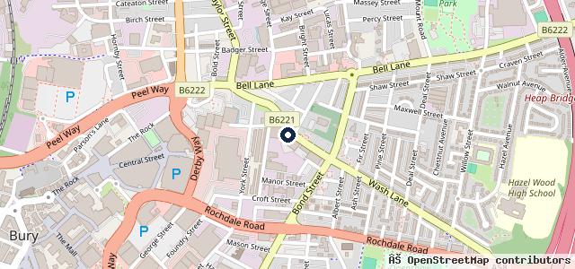 Map showing the location of Bury Vehicle Repair & Tyre Centre Ltd | Book MOT Online