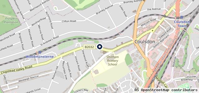 Map showing the location of Chipstead Valley Garage