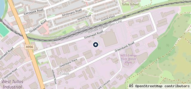 Map showing the location of Clark Commercials Aberdeen