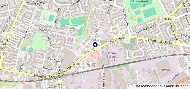 Map showing the location of Claytons Automotive