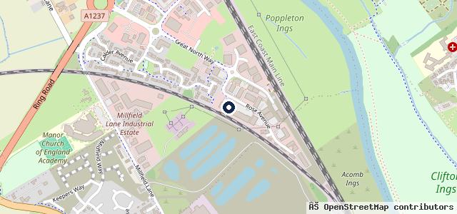 Map showing the location of Wills and Ellis Service Centre