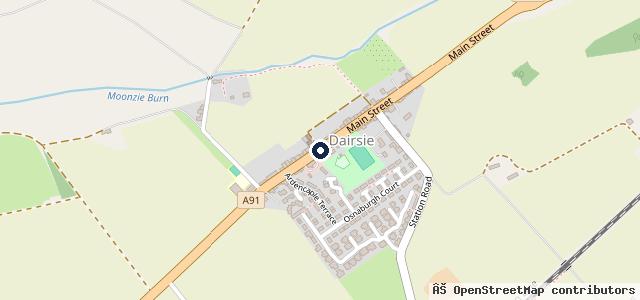 Map showing the location of Dairsie Autopoint