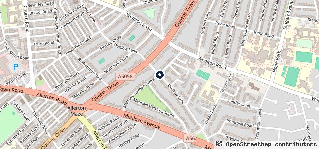 Map showing the location of Dudlow Motors co