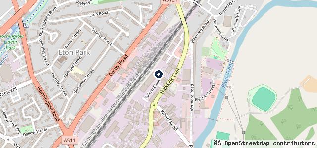 Map showing the location of Express Motors