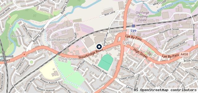 Map showing the location of Johnsons Škoda Stourbridge