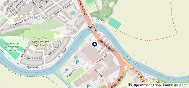 Map showing the location of Fleet Service