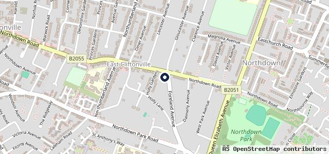 Map showing the location of Palm Bay MOT and Service Centre