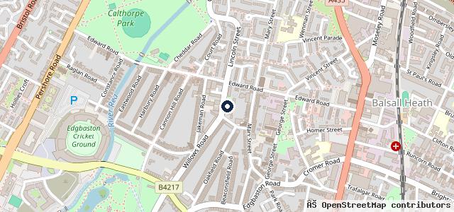 Map showing the location of Edgbaston Auto Centre