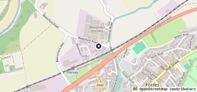 Map showing the location of Forres Auto Centre Ltd