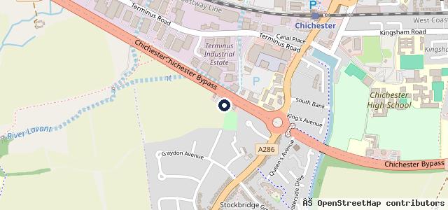 Map showing the location of Frosts Chichester