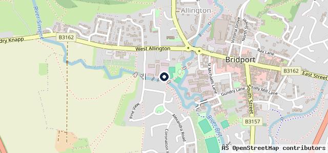 Map showing the location of Greig & Allen (Bridport) Ltd
