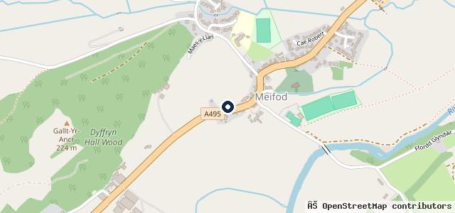 Map showing the location of Gwyn Jones
