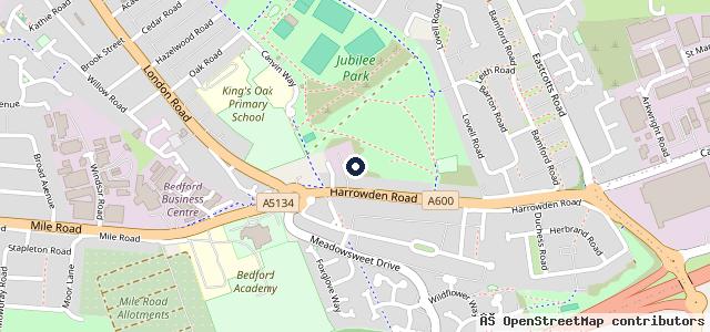 Map showing the location of Harrowden Road Mot & Service Centre Ltd