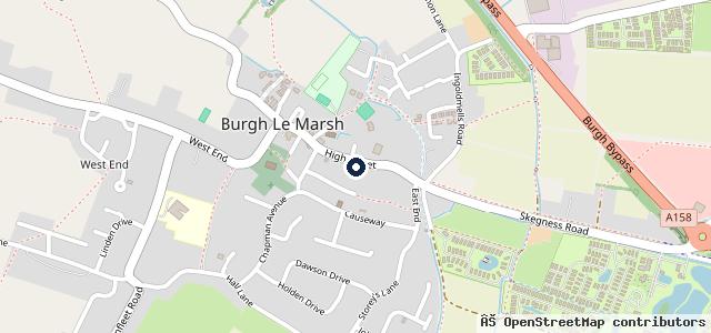 Map showing the location of Harrisons Motors