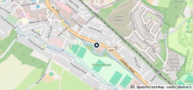 Map showing the location of Eden Hyundai - High Wycombe