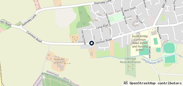 Map showing the location of Hilltop Garage