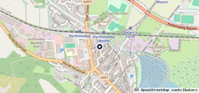 Map showing the location of Hughs Tyres