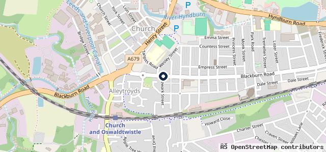 Map showing the location of Acorn MOT Centre