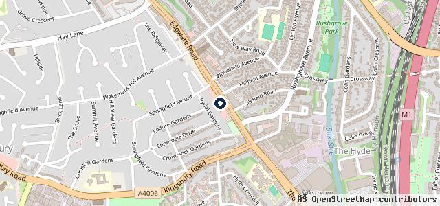 Map showing the location of Jemca Toyota Edgware Road (Sales)