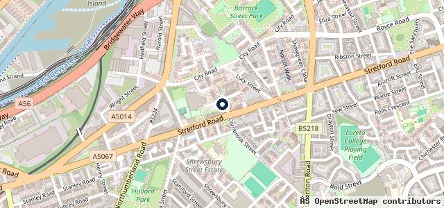 Map showing the location of Kaz Auto Manchester ltd