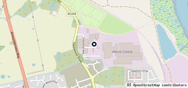 Map showing the location of Burn Hall Commercials