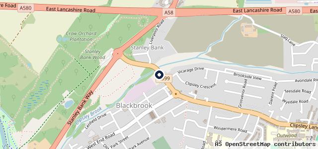 Map showing the location of Auto Safety Centre Haydock