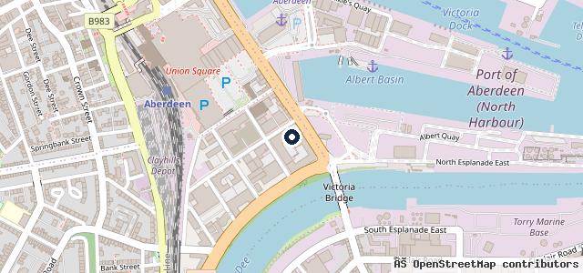 Map showing the location of Kwik Fit - Aberdeen - Market Street