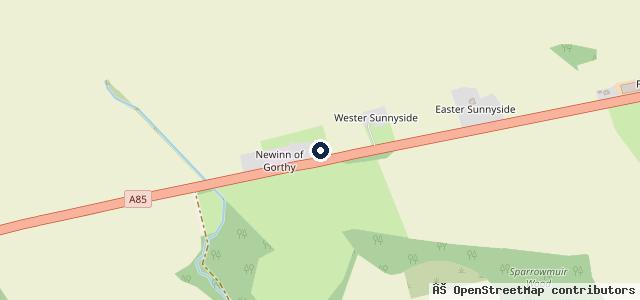 Map showing the location of Burnbrae Garage