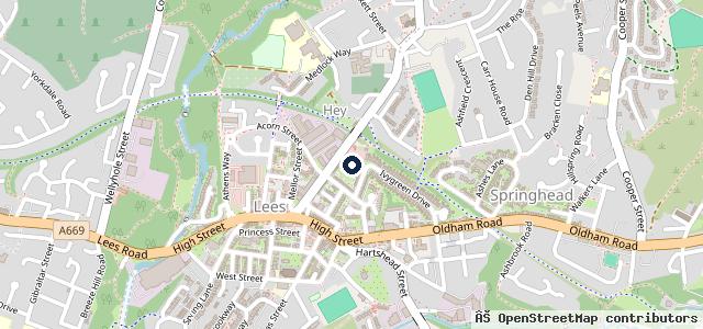 Map showing the location of LEES AUTOS (LEES)