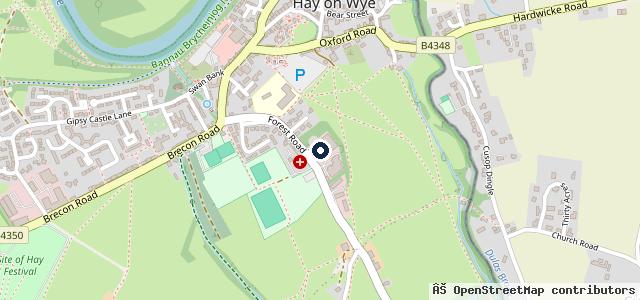 Map showing the location of Lion Garage, Hay on Wye | Hereford