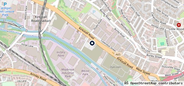Map showing the location of Lookers Nissan Leeds
