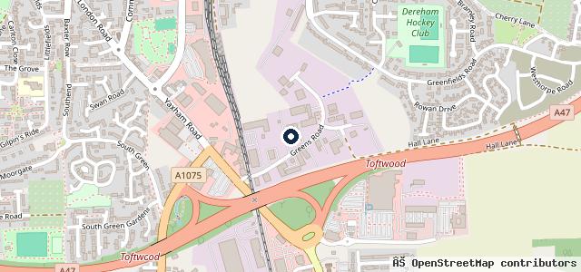 Map showing the location of mj &ja Howard & son ltd