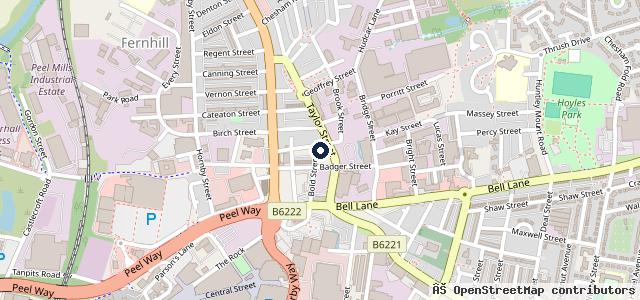 Map showing the location of Brook Street Motors