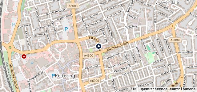 Map showing the location of M J P Motors