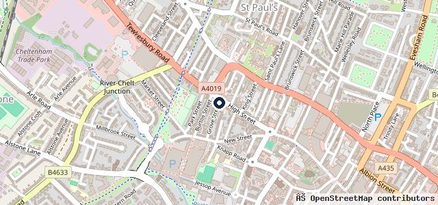 Map showing the location of Leckhampton Autocentre | Cheltenham