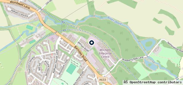 Map showing the location of Wombwell auto service & repair centre