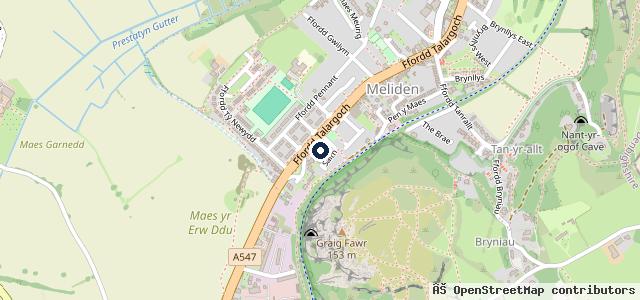 Map showing the location of Meliden Motor Repairs