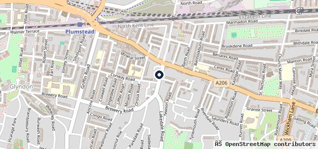 Map showing the location of Merlin MOT centre