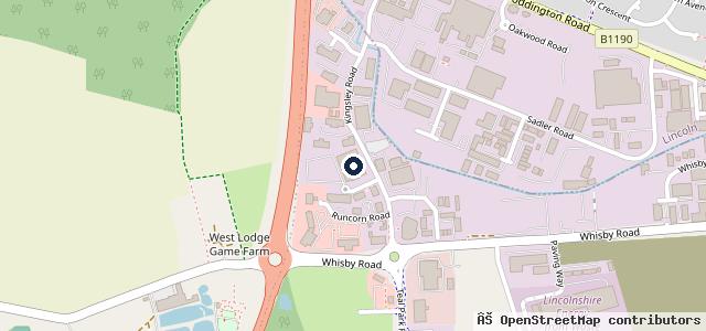Map showing the location of Listers Toyota Lincoln