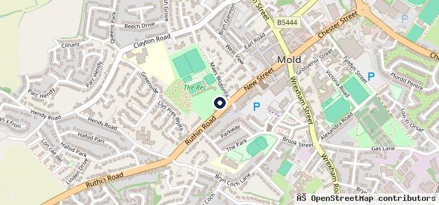 Map showing the location of Mold Motor Services Ltd