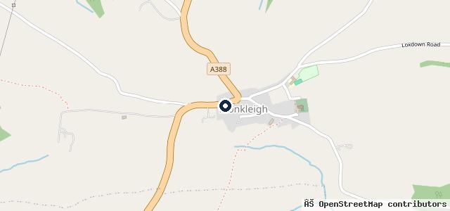 Map showing the location of Monkleigh Garage