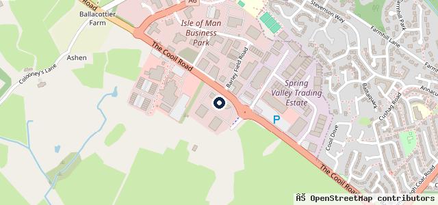 Map showing the location of Van Mossel Motor Mall Isle of Man